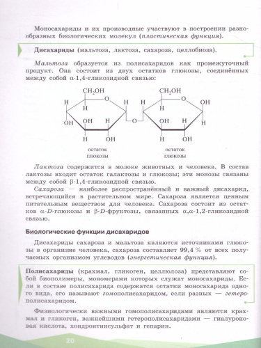 Биохимия 10-11 классы. Учебник
