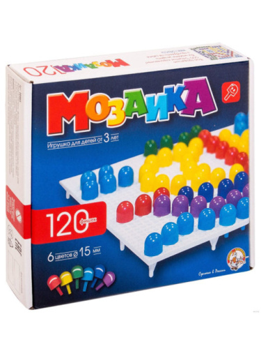 Мозаика d15/6 цв/120 эл/1 поле