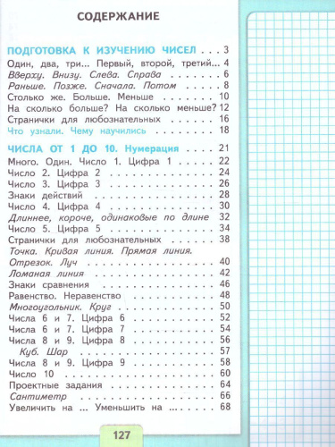 Математика 1 класс. Учебник в 2-х частях. Часть 1. УМК "Школа России" (ФП2022)
