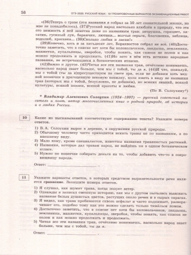 ОГЭ-2025 Русский язык. 10 тренировочных вариантов экзаменационных работ для подготовки к ОГЭ