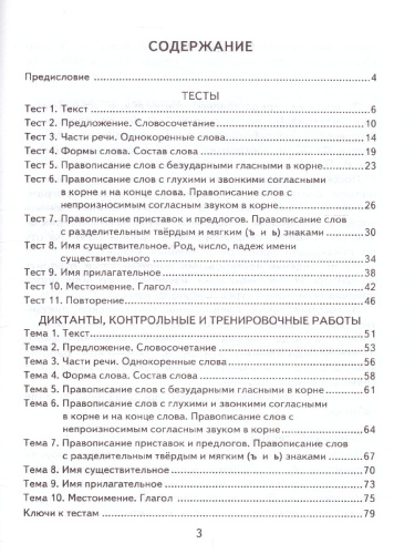 КИМ Итоговая аттестация Русский язык 3 класс. ФГОС