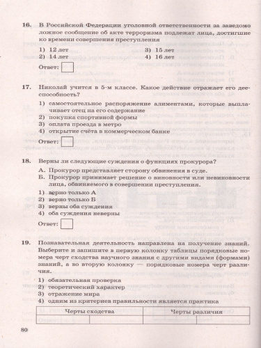 ОГЭ 2022 Обществознание 12 вариантов ТТЗ