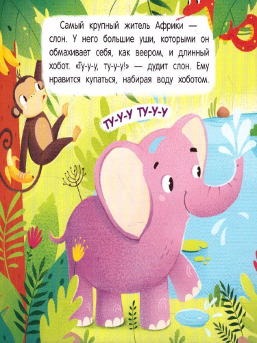 В жарких странах:книжка-гармошка /Первые звуки