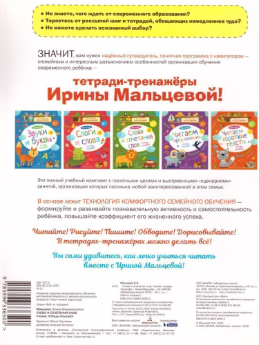 Чтение. Слова и сочетания слов. Тетрадь-тренажер 4+