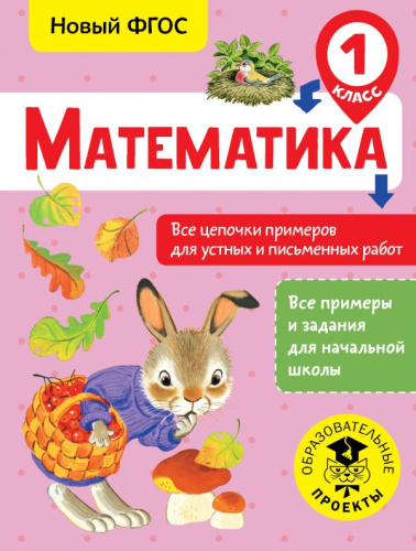 Математика 1 класс. Все цепочки примеров для устных и письменных работ
