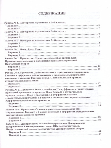 Русский язык 7 класс. Зачетные работы. ФГОС