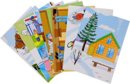 Беседы по картинкам. Развитие речи детей 4-5 лет: Часть 2. 16 рисунков формата А4 с текстом на обороте