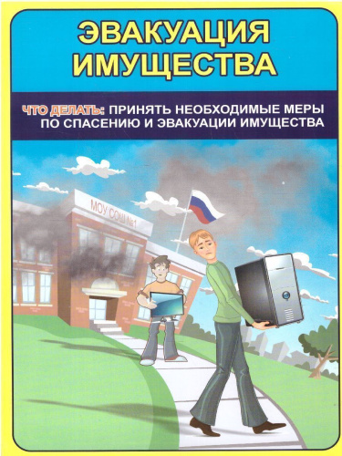 Комплект плакатов "Пожарная безопасность в образовательных организациях" (8 плакатов) А4
