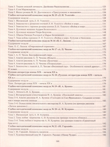 Литература 10-11 классы. Модульно-рейтинговая технология. Формирование общеучебных умений на уроках. ФГОС
