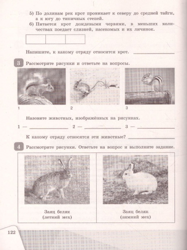 Биология 7 класс. Рабочая тетрадь