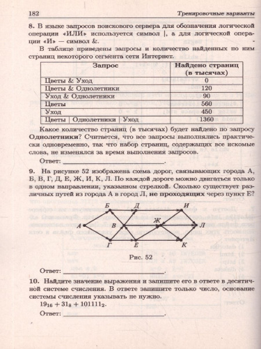 ОГЭ-2020. Информатика 20 тренировочных вариантов по новой демоверсии 2020 года