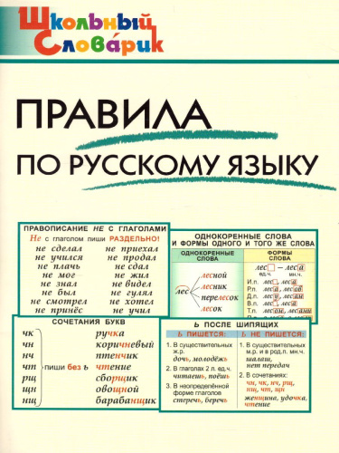 Правила по Русскому языку