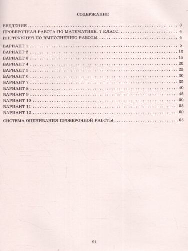 Математика 7 класс. 12 вариантов итоговых работ для подготовки к ВПР