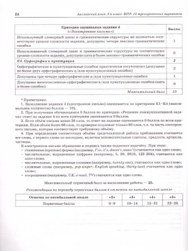 ВПР Английский язык 5 класс. 10 тренировочных вариантов