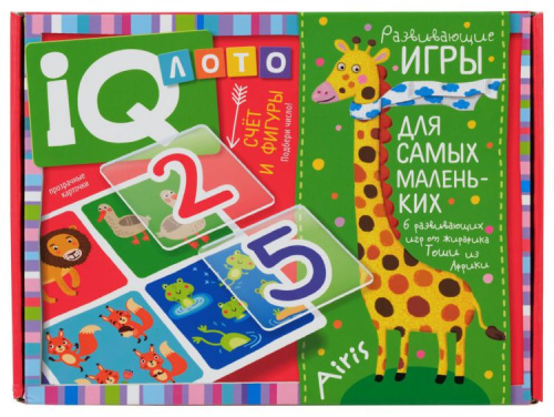 Пластиковое лото для малышей. Счёт и фигуры. Подбери число
