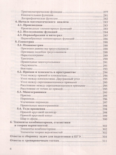 ЕГЭ 2024 Математика 40 вариантов Профильный уровень Теоретический справочник