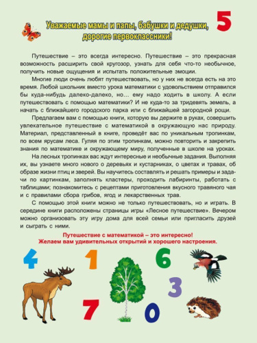 Увлекательное путешествие с Математикой 1 класс. Тренажёр для школьников