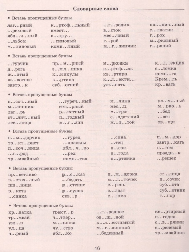 Русский язык 3 класс. Летние задания для повторения и закрепления учебного материала