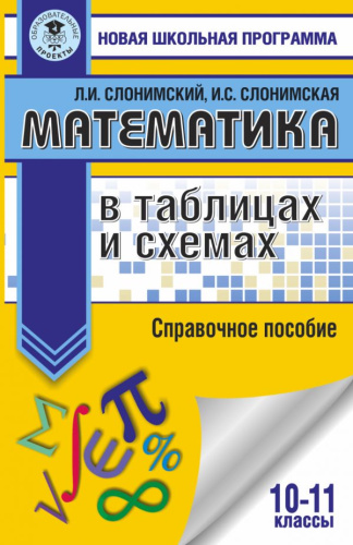 Математика в таблицах и схемах 10-11 класс. Справочное пособие