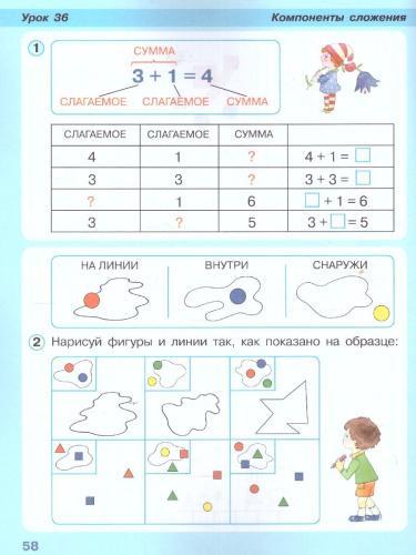 Математика 1 класс. Учебник-тетрадь в 3-х частях. Часть 1