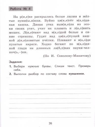 Русский язык 3 класс. Контрольное списывание с разноуровневыми заданиями. К учебнику В. П. Канакиной