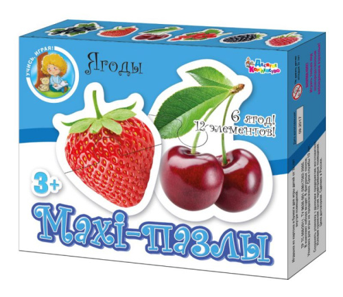 Пазлы Maxi "Ягоды" 12 элементов