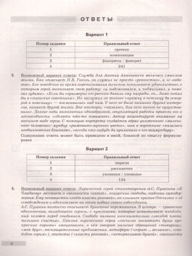 ВПР Литература 8 класс 10 вариантов