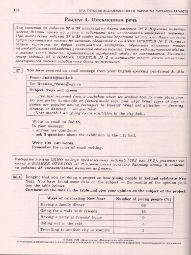 Набор ЕГЭ 2023 Математика Русский язык Английский