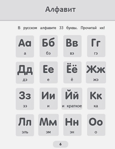 Тренажер по обучению чтению:от букв и звуков до слогов, слов