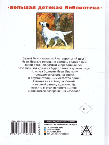 Белый Бим чёрное ухо. Большая детская библиотека