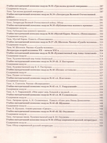 Литература 10-11 классы. Модульно-рейтинговая технология. Формирование общеучебных умений на уроках. ФГОС