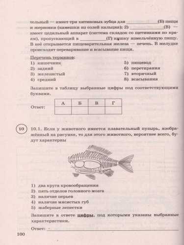ВПР Биология 8 класс. 15 вариантов ЦПМ СТАТГРАД ТЗ ФГОС