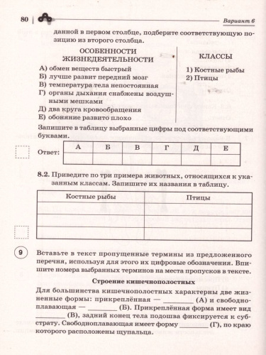 ВПР. Биология 8 класс. 10 тренировочных вариантов