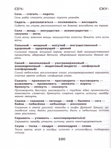 Словарь синонимов и антонимов 5-11 классы