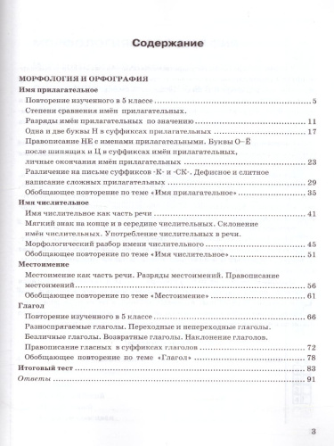 Русский язык 6 класс. Тесты без выбора ответа. К учебнику М. Т. Баранова. В 2-х частях. Часть 2. ФГОС