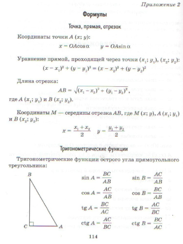 Справочник по геометрии 7-9 класс