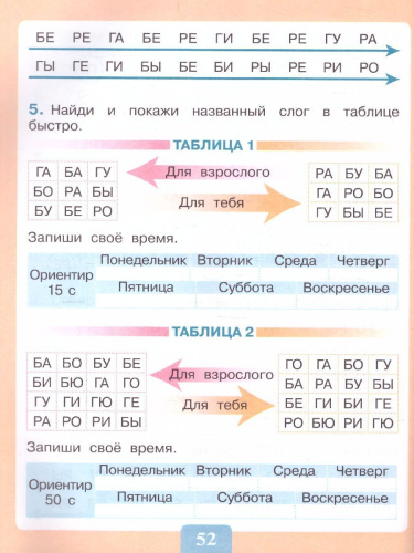 Чтение. От буквы к слогу и словам. Тетрадь-помощница