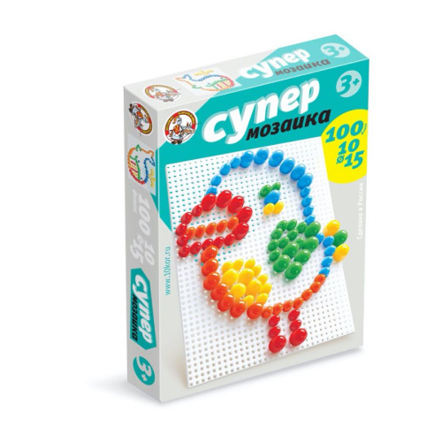 Мозаика Супер d10, d15/5 цв/100 эл