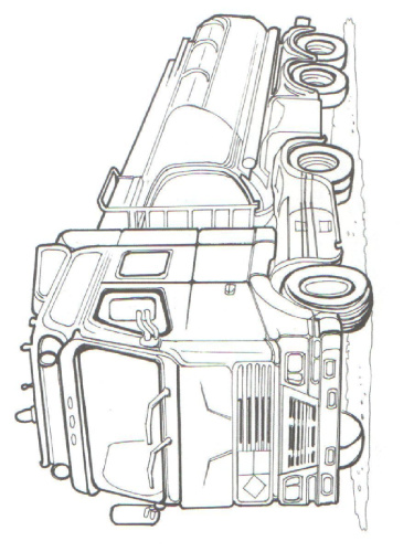 Раскраска "Специальный транспорт 2"