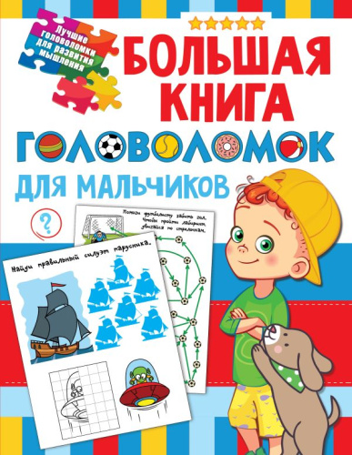 Большая книга головоломок для мальчиков /Лучшие головоломки для развития мышления