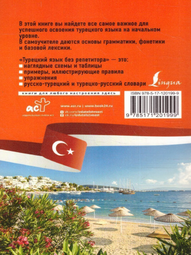 Турецкий язык без репетитора. Самоучитель турецкого языка. Иностранный без репетитора
