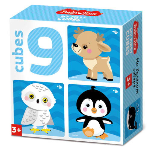 Кубики "На краю земли" (без обклейки) 9 шт BABY TOYS