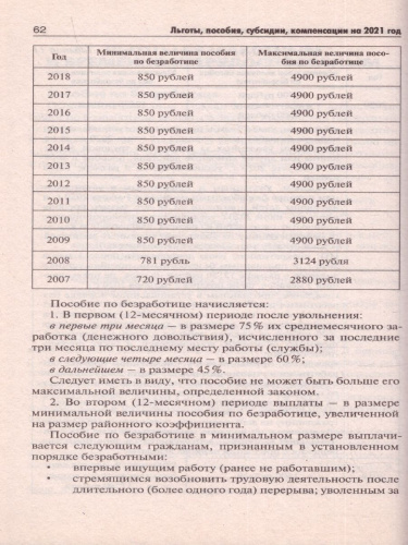 Льготы, пособия, субсидии, компенсации на 2020 год