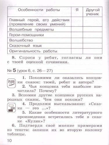 Литературное чтение 2 класс. Рабочая тетрадь. Часть 2