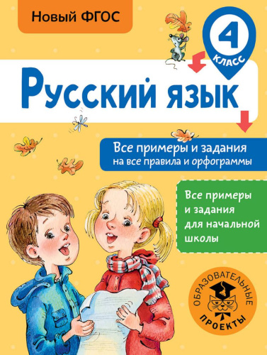 Русский язык 4 класс. Все примеры и задания на все правила и орфограммы