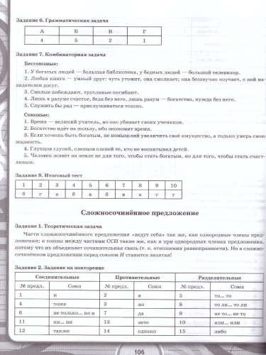Рабочая тетрадь по Русскому языку 9 класс. К учебнику С.Г. Бархударова. ФГОС