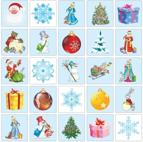 Лото детское развивающее. Новогоднее