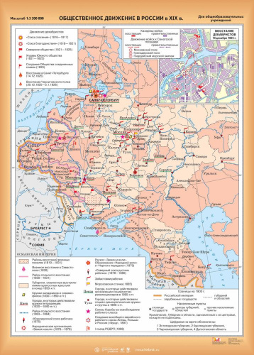 Наглядное пособие История. Общественное движение в России в XIXв.(1)