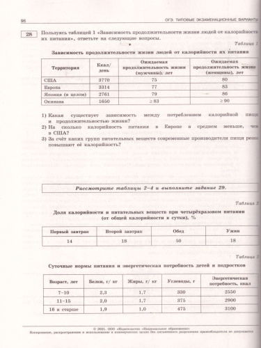ОГЭ 2021. Биология. 30 вариантов