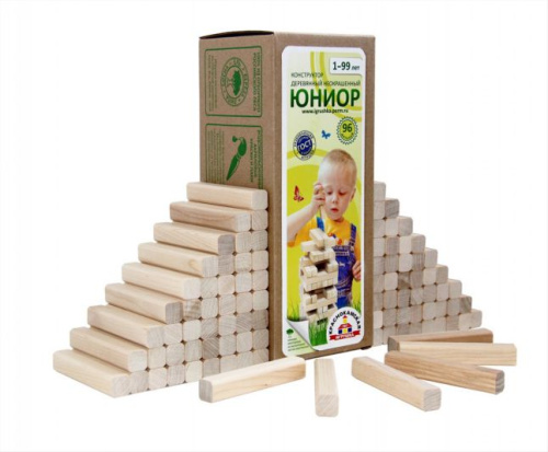 Конструктор. Юниор. 96 деталей (неокрашенный)